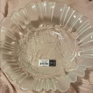 Mikasa Clear Frosted Glass Bowl